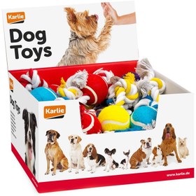 تصویر لوازم سگ فروشگاه اوجیلال ( EVCILAL ) اسباب بازی سگ توپ تنیس کارلی Drawstring 30 سانتی متر – کدمحصول 363160 