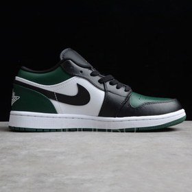 تصویر کتونی زنانه و مردانه نایک ایر جردن تو ۱ سبز - 38 Nike air Jordan green Toe 1