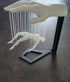 تصویر مجسمه دکوراتیو «Overtaken» - مشکی 