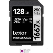 تصویر کارت حافظه SD لکسار (Lexar) ظرفیت 128GB سرعت 250MB/s 