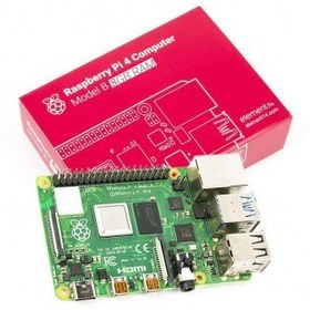 تصویر برد رزبری پای Raspberry Pi 4 مدل B تولید انگلستان با رم 8GB 