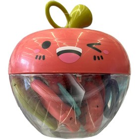 تصویر پک جغجغه طرح سیب 