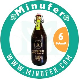 تصویر آبجو بدون الکل کلاسیک مک لارین روسیه شیشه یک لیتری - باکس 6 عددی Beer NON-Alcoholic МАРОЧНОЕ 500cc