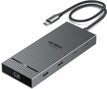 تصویر هاب و داک استیشن 10 پورت یوگرین UGREEN Revodok Pro 2102 USB C Docking Station 10Gbps 