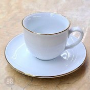 تصویر چای خوری دوازده پارچه لب طلا تقدیس کیفیت عالی 