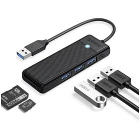 تصویر هاب USB و کارت خوان ORICO PAPW3AT-U3-015 Black ORICO PAPW3AT-U3-015 Black