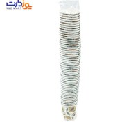 تصویر لیوان کاغذی کوچک تیک پلاس برای قهوه - 50 عددی 