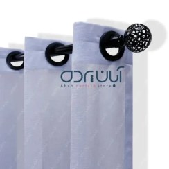 تصویر پرده آماده حریر بافت دار رنگی 