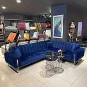 تصویر مبل ال راحتی چستر و شیاری لینا 