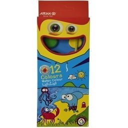 تصویر آبرنگ 12 رنگ آریا مدل هشت پا 