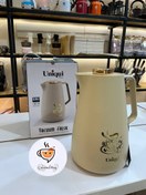 تصویر فلاسک شیشه قرمز یونیک یک لیتری مدل HG-100G 