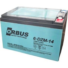 تصویر باتری باطری موتور سیکلت ژل 12V 14Ah 2024 تولید ORBUS 