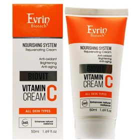 تصویر کرم مغذی حاوی ویتامین C حجم 50 میلی لیتر اورین Evrin Biovit Vitamin C Cream 50 ml