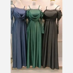 تصویر پیراهن مجلسی(پرنسا) جنس : ساتن زارا گرم بالا Majlesi Maxi Dress (prensa)