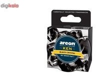 تصویر خوشبو کننده خودرو آرئون با رایحه بلک کریستال 35 گرم Désodorisant pour voiture Areon au parfum Black Crystal 35 g