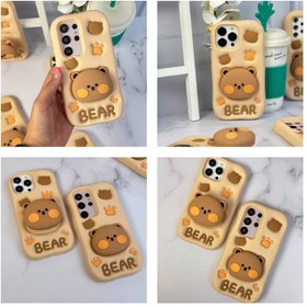 تصویر قاب Bear سیلیکونی استند شو آیفون (کدC1519) 