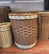 تصویر سطل زباله ارغوان بافی 