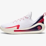 تصویر کتونی بسکتبال Under Armour Curry 12 آندر آرمور کری 12 سفید قرمز 