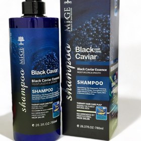 تصویر شامپو میگ بدون سولفات خاویار سیاه 780 میلی mige black caviar shampoo 780m