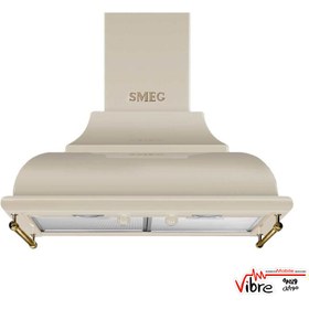 تصویر هود دیواری آشپزخانه ایتالیایی اورجینال مدلSmeg Kc16Poe, Wall Mounted Chimney Hood 