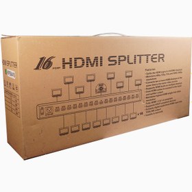 تصویر اسپلیتر 16 پورت HDMI ورژن 1.4 کی نت پلاس مدل KP-SPHD1416 KPS-6416 K-NET PLUS KP-SPHD1416 KPS-6416 HDMI Splitter V1.4 16 Port