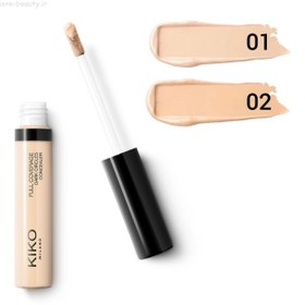 تصویر کانسیلر مایع فول کاور کیکو میلانو Full coverage dark circles concealer Kiko Milano 