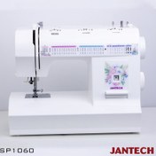 تصویر چرخ خیاطی جانتک مدل 1060 همراه سوزن نخ‌کن و پایه‌های کاربردی 