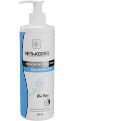 تصویر کرم موبر بدن هرمودر مدل Blue Daisy حجم ۲۰۰ میلی لیتر مخصوص پوست حساس 
