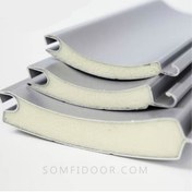 تصویر تیغه کرکره برقی دوجداره فومدار فولادی رنگ سفید سامفی 