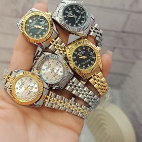 تصویر ساعت رولکس زنانه سایز کوچک - طلایی 