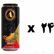 تصویر پکیج 24 عددی نوشیدنی انرژی زا جینسینگ دار بلک وولف 500 میلی Black wolf ginseng 