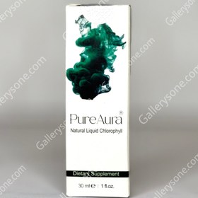 تصویر کلروفیل مایع خوراکی پیور اورا 30 میل Pure Aura Natural Liquid Chlorophyll 30ml