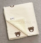 تصویر پتو نوزادی طرح تدی 