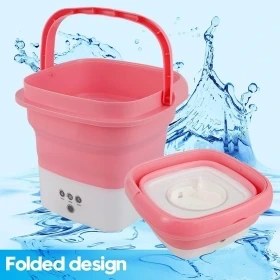 تصویر مینی واش و لباسشویی تاشو قابل حمل بهمراه خشکنfolding washing machine 