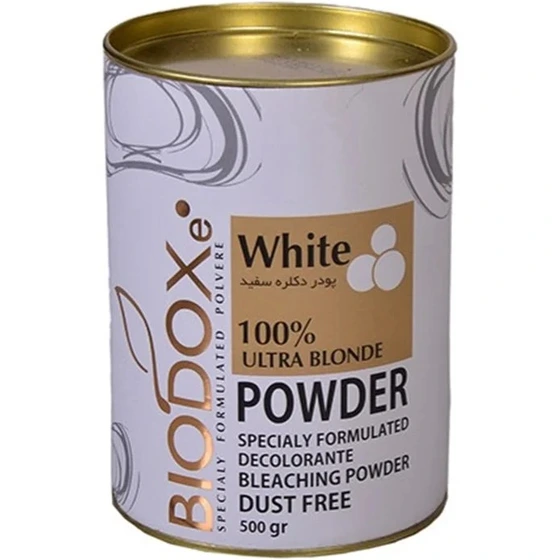 خرید و قیمت پودر دکلره سفید بیوداکس 500 گرم Biodox white bleach powder ...