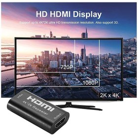 تصویر ریپیتر HDMI وی نت مدل V-AHD2HDRE پشتیبانی تا 40 متر Vnet V-AHD2HDRE HDMI 4k Repeater Adapter