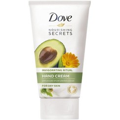 تصویر کرم مرطوب کننده دست داو حاوی روغن آووکادو مدل invigorating care حجم 75 میلی لیتر dove moisturizing hand cream containing avocado oil model invigorating care 75ml