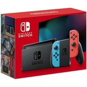 تصویر کنسول بازی نینتندو مدل Switch With Neon Blue and Neon Red Joy Con Nintendo Switch With Neon Blue and Neon Red Joy Con Station Gaming Consoles
