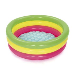 تصویر استخر بادی سه‌نفره با پمپ الکتریکی 152CMX30CM مدل 51103 برند bestway 3-Neck Inflatable Floor Pool 152CMX30CM 51103+EL Pump