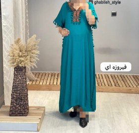 تصویر پیراهن بلند نخی بارداری( کد 528) 