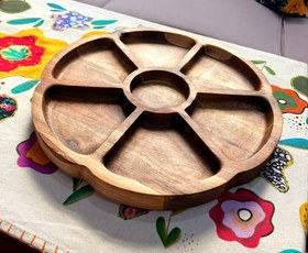 تصویر سینی مزه طرح گل سینی مزه زیبا شیک