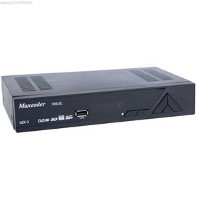 تصویر گیرنده دیجیتال مکسیدر مدل MX-3001JL.HEVC به همراه آنتن رومیزی امگا 