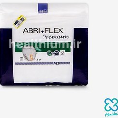 تصویر پوشینه بزرگسال شورتی ابری فلکس (Abri-Flex) سایز M3 بسته 14 عددی 