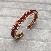 تصویر دستبند سنگ عقیق یمنی 