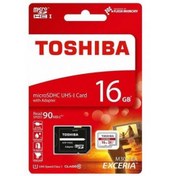 تصویر کارت حافظه رنگی TOSHIBA 16G کلاس 10 سرعت 