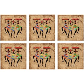 تصویر زیر لیوانی مدل C1-42005 بسته 6 عددی | چند رنگ 