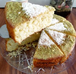 تصویر کیک عصرانه نارگیلی شیراز/کیک خانگی بدون مواد نگهدارنده/کیک ۸۰۰ گرمی مناسب ۸نفر/حداقل سفارش یک عدد کیک کامل 