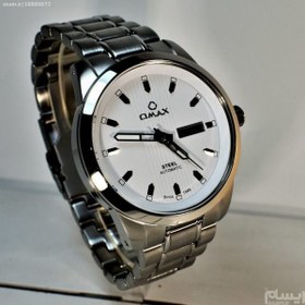 تصویر OMAX WATCH OSA009 اتوماتیک نبضی اصل ژاپن اوماکس اتومات 21 سنگ ساخت ژاپن موتور J800 با کیفیت ** فول استیل ** درب شیشه ای قلب باز 