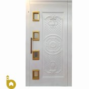 تصویر درب لولایی آسانسور | طرح الماس | عرض 80 Hinged elevator door Diamond design Width 80