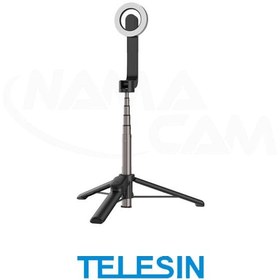 تصویر مونوپاد مگنتی مخصوص آیفون همراه با ریموت بی سیم - تلسین TELESIN Magnetic Bluetooth Selfie Stick for iPhone